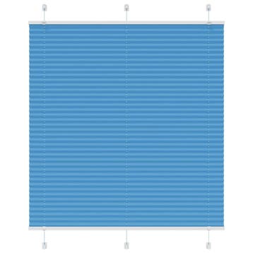 vidaXL Plissé rolgordijn 115x100cm stofbreedte 114,4cm, Verzenden, Nieuw, Blauw