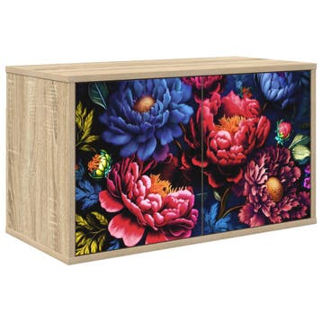 vidaXL Wandgemonteerd tv-meubel KIEL 69 x 33 x 40 cm Sonoma, Minder dan 50 cm, Verzenden, Nieuw, Minder dan 100 cm