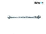 Voorwiel As Yamaha XT 125 X 2005-2011 (XT125X), Motoren, Onderdelen | Yamaha, Verzenden, Gebruikt