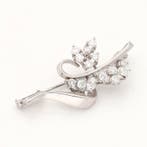 Broche - 18 karaat Witgoud Diamant (Natuurlijk)