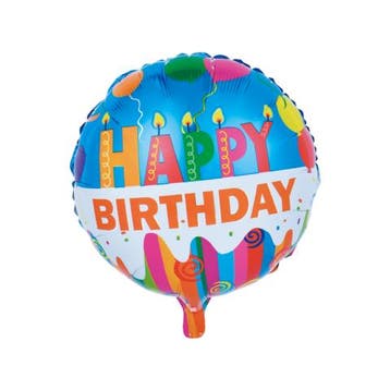Folieballon Happy Birthday Taart (46cm), Ophalen of Verzenden, Nieuw