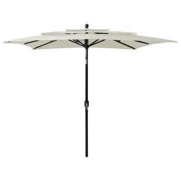 vidaXL Parasol 3-laags met aluminium paal 2,5x2,5 m, Verzenden, Nieuw, 2 tot 3 meter