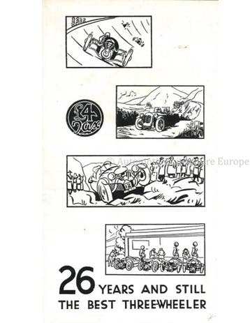 1939 MORGAN PROGRAMMA BROCHURE ENGLISH, Nieuw, Author
