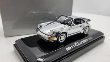 Minichamps Porsche 911 Turbo 1991 Chroom Limited Edition, Ophalen of Verzenden, Nieuw