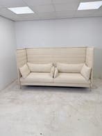 Vitra Alcove Plus akoestische sofa 3-zits cream kleur, Vergader- of Presentatieruimte, Ophalen of Verzenden, Gebruikt, Stoel