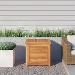 vidaXL Tuinbox met zak 60x50x58 cm massief teakhout, Tuin en Terras, Verzenden, Nieuw