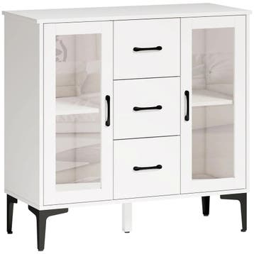 TRUUSK Modern Dressoir - Soft-close Deuren - Buffetkast met, Huis en Inrichting, Verzenden, Nieuw