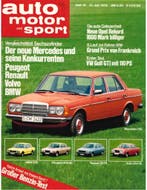 1976 AUTO MOTOR UND SPORT 15 DUITS, Nieuw, Author