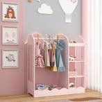 Kindergarderobe Vestnes 100x94x38 cm cotton candy roze [en.c, Verzenden, Nieuw