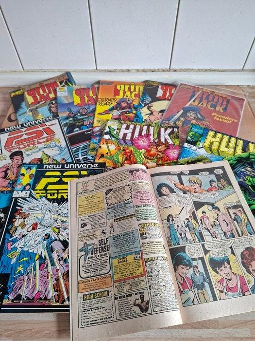 PSI Force; Hulk, Grim Jack - English edition - 10 Comic -, Boeken, Stripboeken