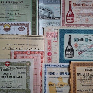 Document - 17 Historische aandelen wijn, champagne, bier en