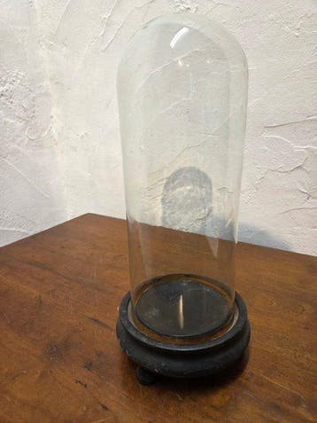 Globe - stolp - glas - 1901-1920 - kleine Antieke Ronde, Antiek en Kunst