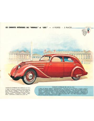 1938 PEUGEOT PROGRAMMA BROCHURE FRANS, Nieuw, Peugeot, Author
