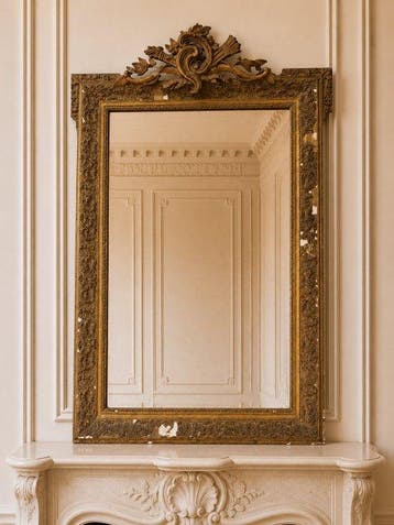 Spiegel - Hout - Louis XVI-stijl - Hoogte 145 cm