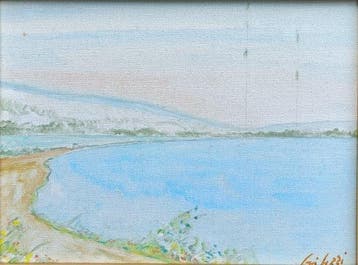 Fioravante Seibezzi (1906-1974) - Paesaggio con lago