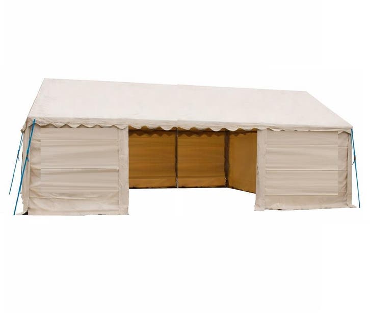 Opslagtent Classic PVC 4x8 meter Beige (Opslagtent PVC), Tuin en Terras, Partytenten, Nieuw, Verzenden