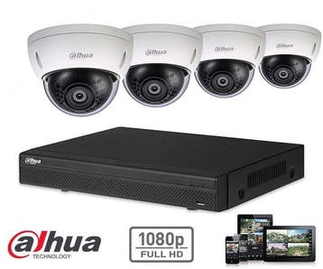 Dahua Full HD-CVI kit 4x dome 2 Megapixel, Ophalen of Verzenden, Nieuw