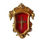 Barok Reliekhouder - .800 zilver - 1850-1900 - Teca met