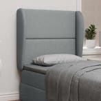 vidaXL Hoofdbord oor Lichtgrijs 80 x 23 x 6 cm Stof, Verzenden, Nieuw, Stof