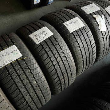 4 x Michelin Pilot Alpin 245-50-18 100HWinterbanden 7,5mm, Auto-onderdelen, Banden en Velgen, 18 inch, Band(en), Personenwagen