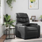 vidaXL Relaxfauteuil Zwart Kunstleer, Verzenden, Nieuw
