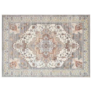 vidaXL Vloerkleed ORIZ Bruin 140 x 200 cm 100% polyester, Verzenden, Nieuw, Bruin