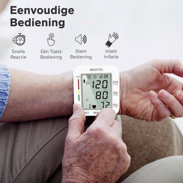 2dekans | Bintoi Bloeddrukmeter Pols – Automatisch –, Ophalen of Verzenden, Zo goed als nieuw