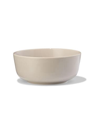 HEMA Kom Ø11cm Knap new bone china grijs, Verzenden, Nieuw