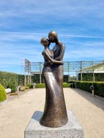 sculptuur, Abstract koppel - 48 cm - Brons, Antiek en Kunst, Curiosa en Brocante