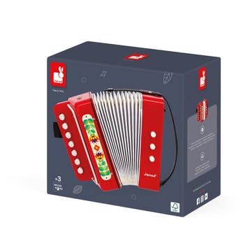 Janod accordeon speelgoed - Gioia - van €53,99 voor €42,90, Ophalen of Verzenden, Nieuw