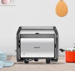 Contactgrill Zwart Zilver Vermogen 750 Watt (Kook-Bakplaten), Verzenden, Nieuw