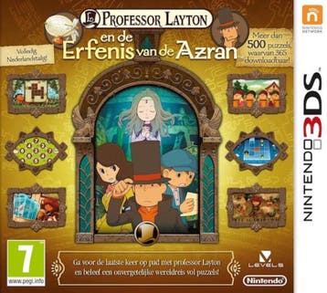Professor Layton en de Erfenis van Azran (3DS Games), Ophalen of Verzenden, Zo goed als nieuw
