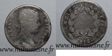 France Frankreich Km 693 2 Francs 1812 I Limoges Typ Napo..., Verzenden