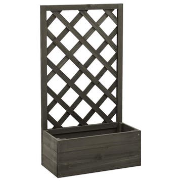 Klimplanten rek hout grijs | Tweedekansje | OP=OP, Balkon, Minder dan 60 cm, Ophalen of Verzenden, Zo goed als nieuw