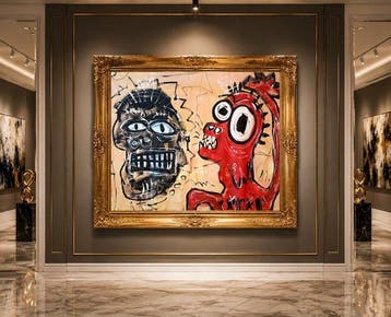 Timo Wedell - Invaders in the Dune - XXL - Hommage Basquiat