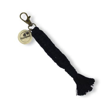 Macramé Sleutelhanger - Square Knots - Katoen - Macramé -, Ophalen of Verzenden, Nieuw, Overige typen