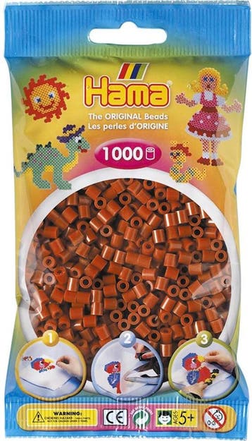 Hama - Strijkkralen Kastanje Bruin (1000 stuks) | Hama -, Verzenden, Nieuw