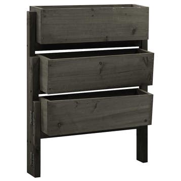vidaXL Plantenbak inklapbaar 60x14x75 cm massief vurenhout, Verzenden, Nieuw, 60 tot 100 cm, 60 cm of meer