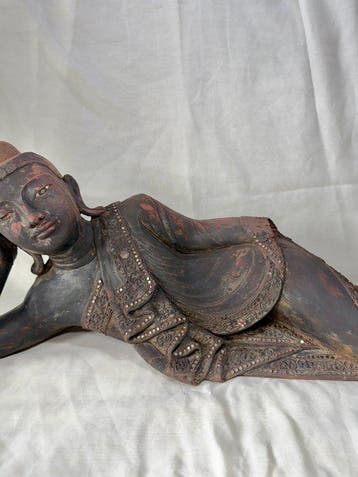 Buddha reclinato – Birmania - sculptuur - Myanmar/Birma