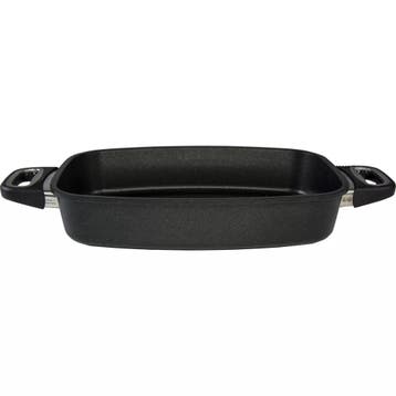 AMT Gastroguss Roestvrijstalen braadslede – 33x21x11 cm, Huis en Inrichting, Keuken | Potten en Pannen, Ophalen of Verzenden, Nieuw