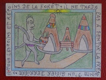 Frédéric Bruly-Bouabré (1923-2014) - Belle vision, Antiek en Kunst