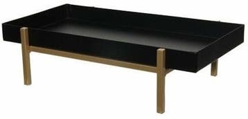 Metalen frame tray op voet zwart met goud 30x15x8 cm per, Ophalen of Verzenden, Nieuw