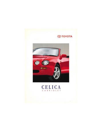 1995 TOYOTA CELICA CABRIOLET BROCHURE, Nieuw, Toyota, Author