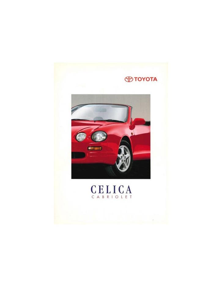 1995 TOYOTA CELICA CABRIOLET BROCHURE, Boeken, Auto's | Folders en Tijdschriften, Toyota