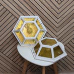 IKEA - Plafondlamp (2) - Glas, Metaal - Vintage ontwerp uit