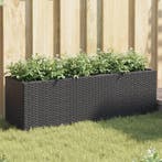 vidaXL Plantenbakken met 3 potten 2 st 105x30x32 cm poly, Verzenden, Nieuw