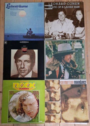 Leonard Cohen, Bob Dylan, Van Morrison - 6 albums by 3, Nieuw in verpakking