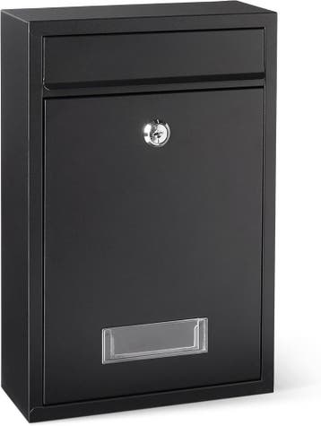 Design Brievenbus Zwart | 22% Korting | Amazon Deal, Ophalen of Verzenden, Zo goed als nieuw, Staal, Wandbrievenbus