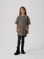 Panterprint meisjes jurk katoen loose fit – Name It 140, Ophalen of Verzenden, Nieuw, Meisje