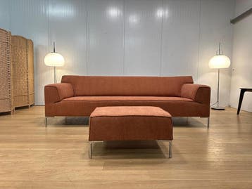 NIEUW geherstoffeerd Design on Stock Bloq 4-zits + hocker, 250 tot 300 cm, Nieuw, 75 tot 100 cm, Ophalen of Verzenden